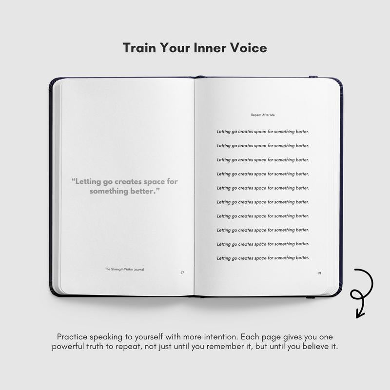 Workout Tracker & Guided Journal for Healing, Reflection and Growth | the Strength within Journal