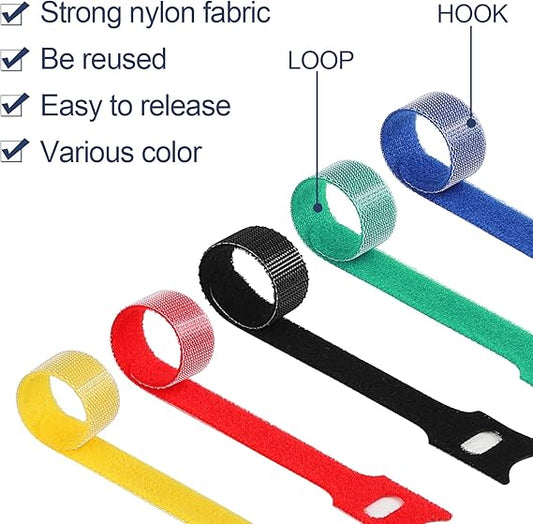 120PCS 6-Inch Reusable Cable Ties – Multi-Purpose Cord Organizer