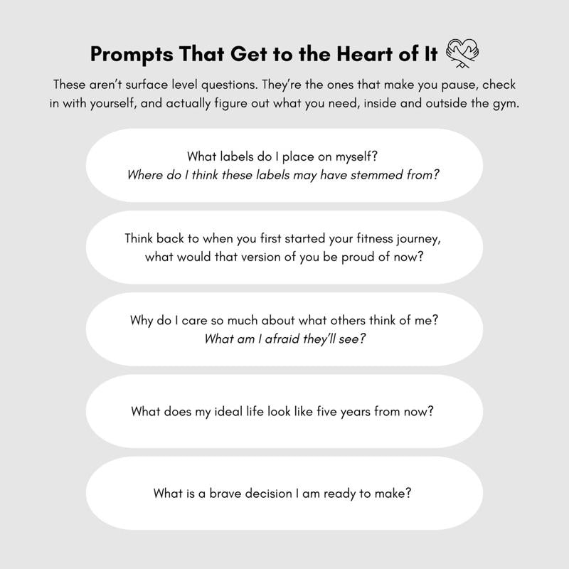 Workout Tracker & Guided Journal for Healing, Reflection and Growth | the Strength within Journal