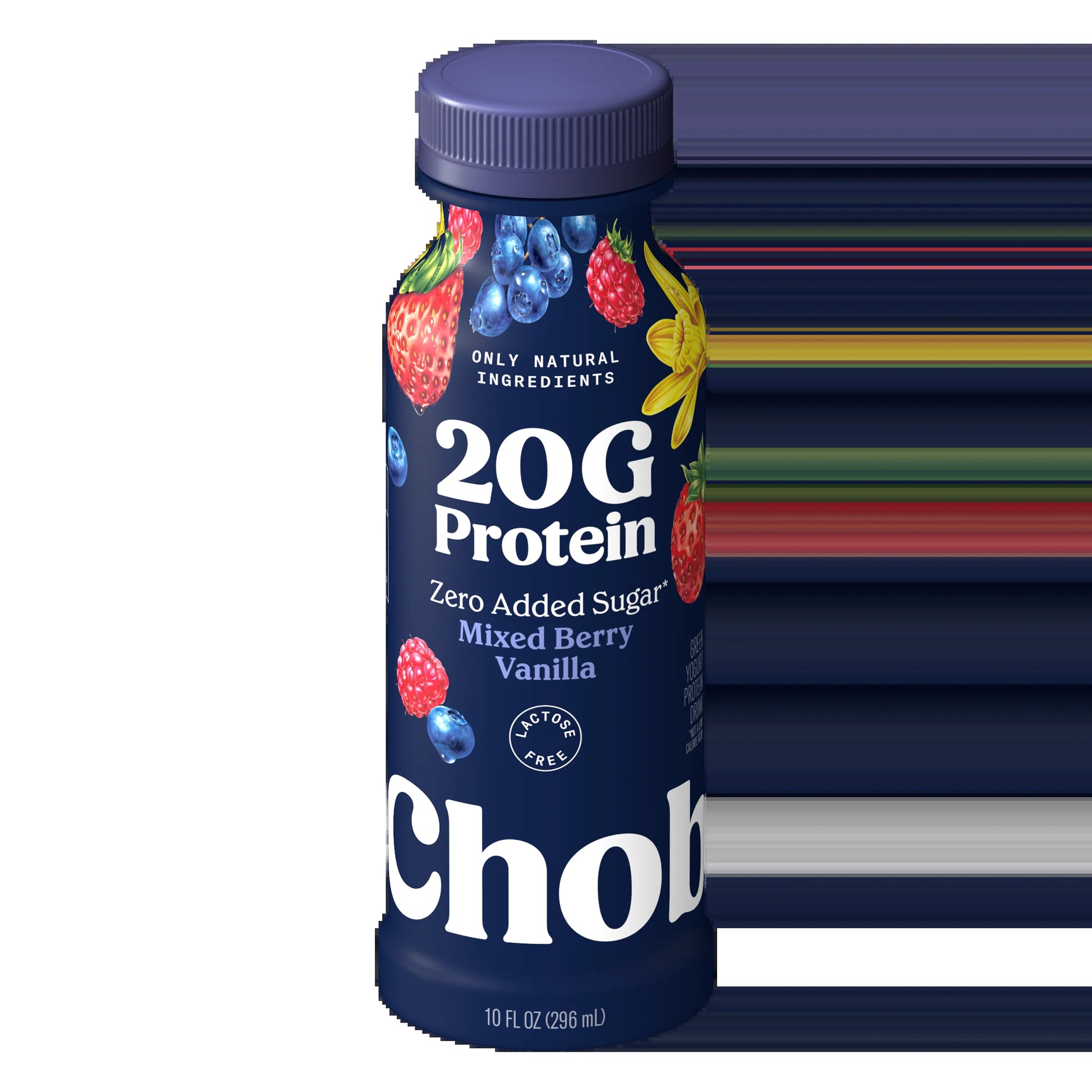 20G Protein Low-Fat Greek Yogurt Drink Mixed Berry Vanilla 10 Fl Oz Bottle