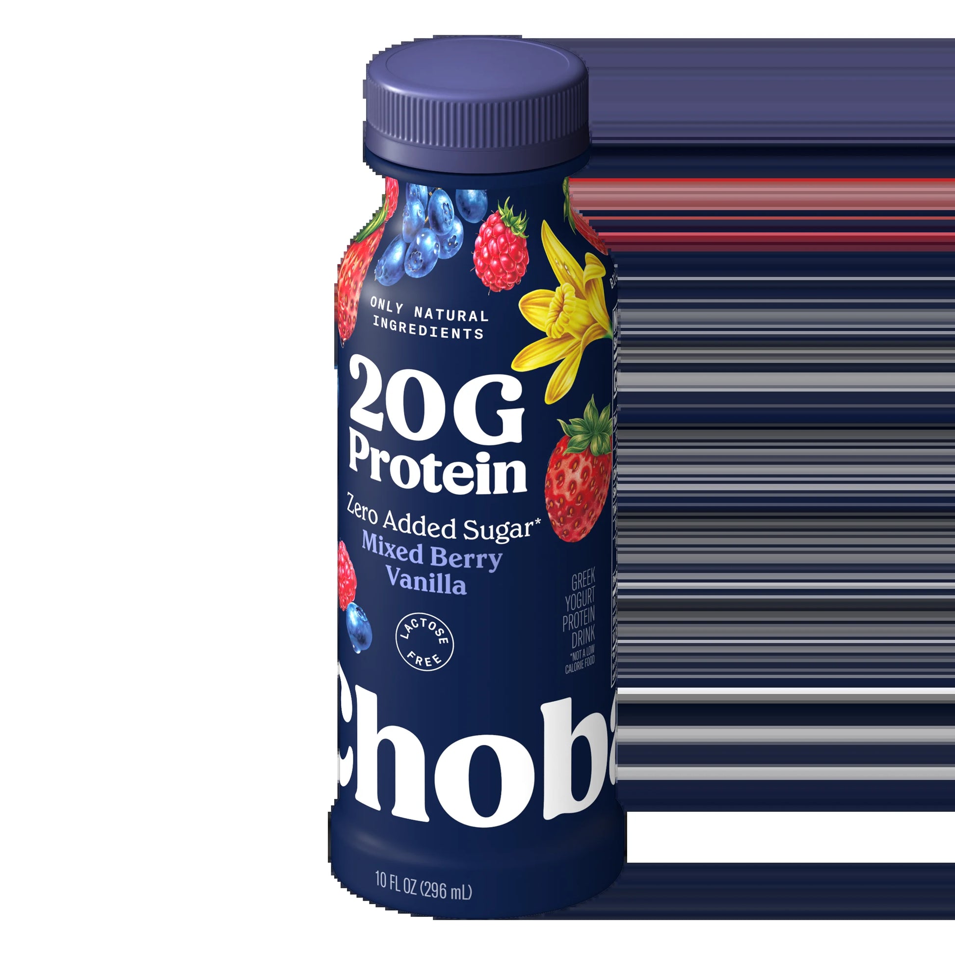 20G Protein Low-Fat Greek Yogurt Drink Mixed Berry Vanilla 10 Fl Oz Bottle